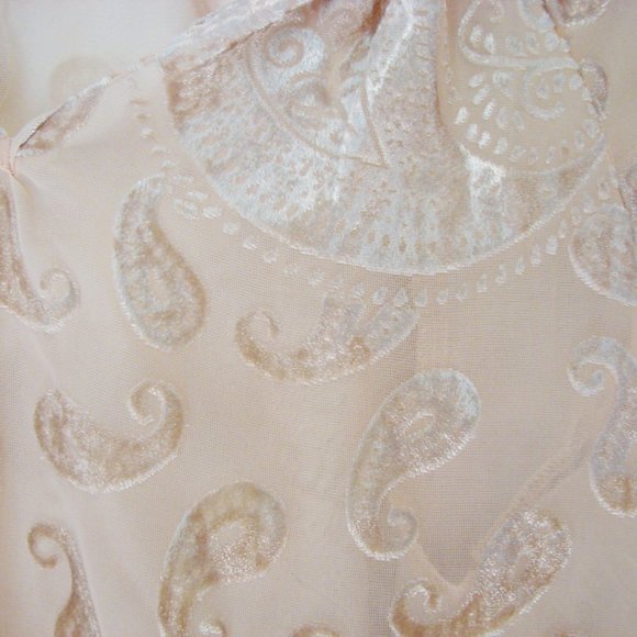 Nanette Lepore Tunic Blouse Cream Flowy Loose Romantic Holiday Party Size Medium - Picture 11 of 15